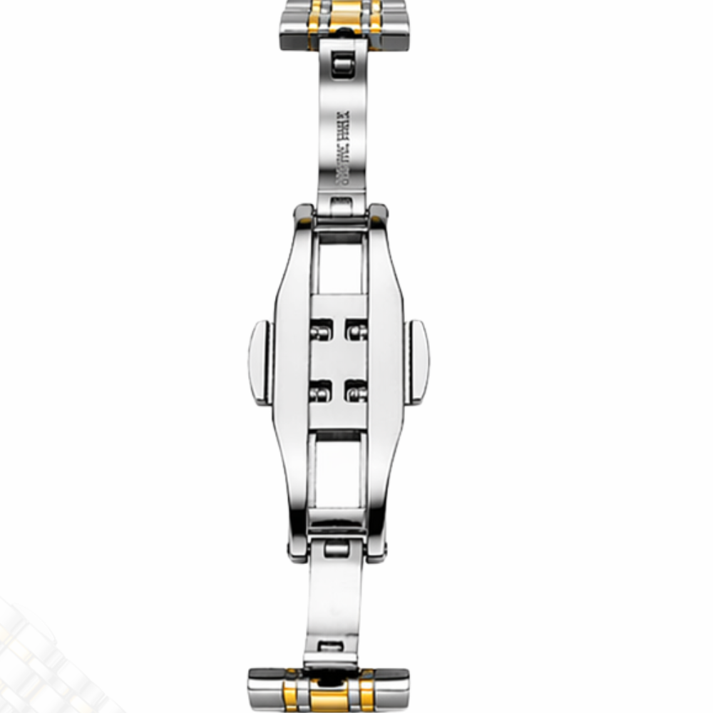 Emporio Armani Style Men,s Two-Tone Stainless Steel Watch – Black Dial Luxury Wrist Watch.