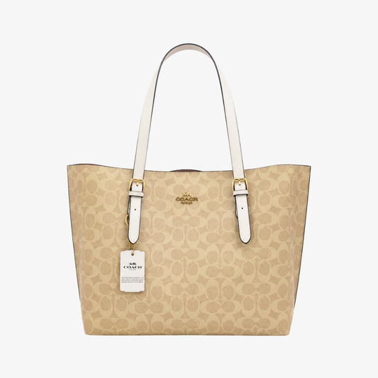 Luxury Beige Monogram Tote Bag for Women – Premium Shoulder Handbag | Elegant Ladies Carry Bag.